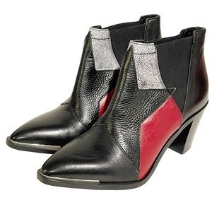 Diesel Size 36/6 Multicolor Leather Mannis Star Point Toe Block‎ Heel